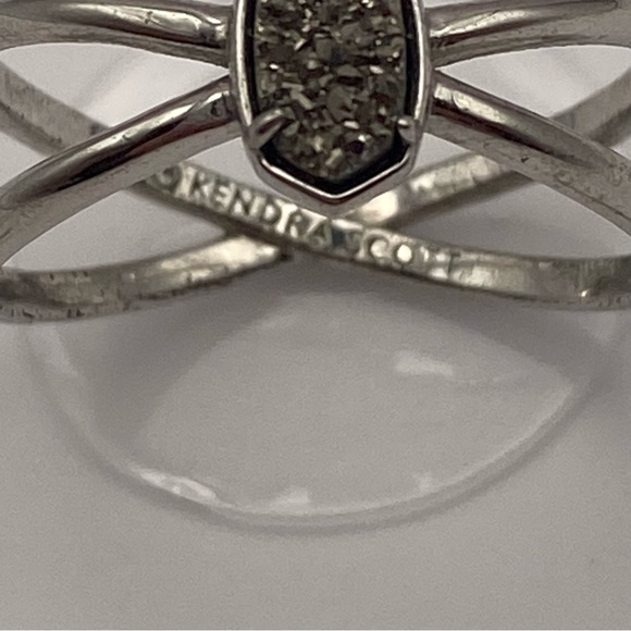 Kendra Scott Platinum Drusy Emilie Ring - Picture 3 of 4